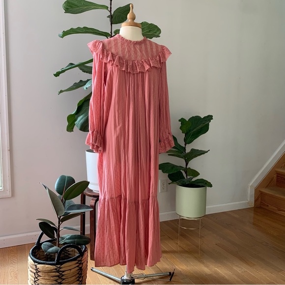 Sold❤️SALE❤️Doen pink Hillside dress long sleeve - Picture 7 of 11